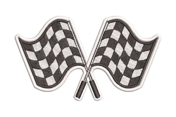 A Designer's Review of the Racing Flags Embroidery File for Business