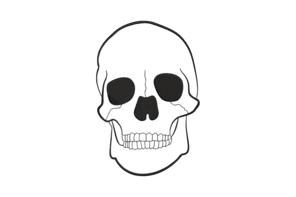 A Designer’s Review: The Human Head Skull Embroidery Design