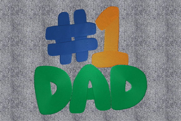 A Professional Review of the 'Number One Dad' Embroidery Design for Boutique Apparel