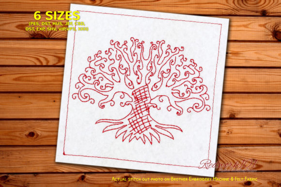 Artistic Tree of Life: A Redwork Embroidery Review