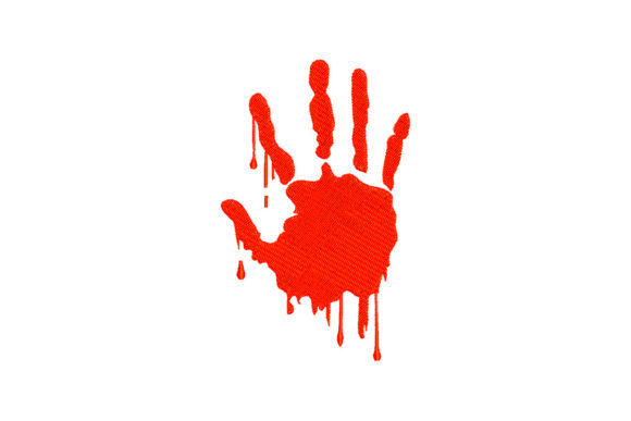 Horror Hand Print: A Designer's Review for Halloween Embroidery