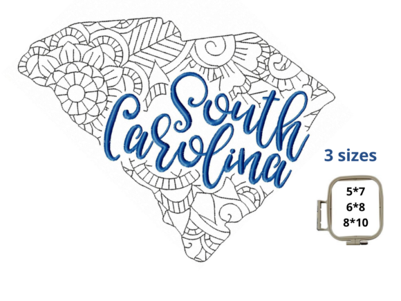 South Carolina Embroidery: A Handmade Gift for State Pride